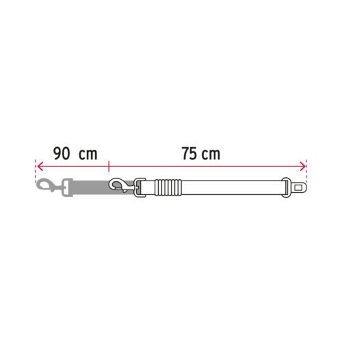 46538 - Correa de perro para cinturón de seguridad 90cm, FIERO