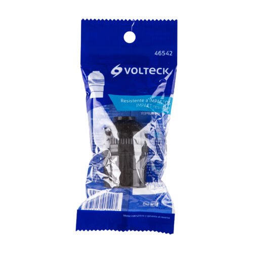 46542 - Portalámpara de policarbonato, sencillo, Volteck