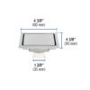 46543 - Resumidero reversible de 4", anti olores, acero inox, Aqua