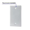 465481 46548 - Placa de Acero Inoxidable ciega, Línea Standard