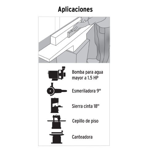 465542 46554 - Extensión reforzada aterrizada 10 m 3x12 AWG, Volteck