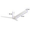 46560 - Ventilador de techo para interior, 56", blanco, VOLTECK