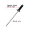 465611 46561 - Bolsa c/50 remaches 1/8"x1/4" negros de aluminio, ala 1/4"