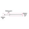 465712 46571 - Bolsa c/50 remaches 1/8"x1/4" blancos de aluminio, ala 1/4"