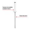 46572 - Bolsa c/50 remaches 1/8"x5/16" blancos de aluminio, ala 1/4"