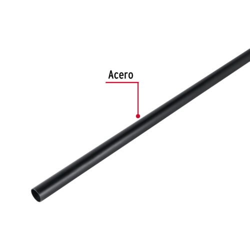 46581 - Tubo redondo de 3.0 m negro para closet, HERMEX