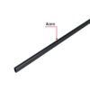46584 - Tubo ovalado de 3.0 m negro para closet, HERMEX