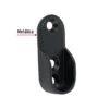 465851 46585 - Brida negra para tubo ovalado de closet, HERMEX