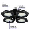 46588 - Luminario de LED 100 W, aluminio con 4 paneles abatibles