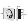 465912 46591 - Extractor de aire de 10",blanco, VOLTECK