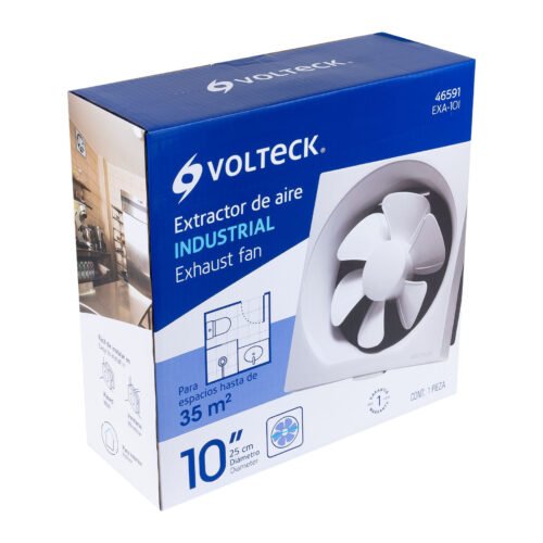 465914 46591 - Extractor de aire de 10",blanco, VOLTECK