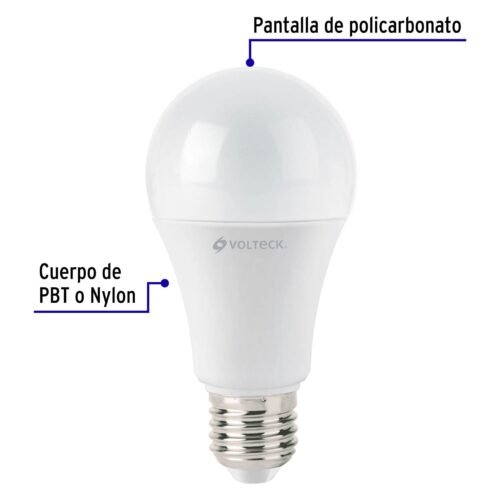 46593 - Lámpara LED A19 14 W (equiv. 100 W) luz cálida, caja Volteck