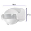46594 - Sensor de movimiento de 180° para pared y techo, Volteck