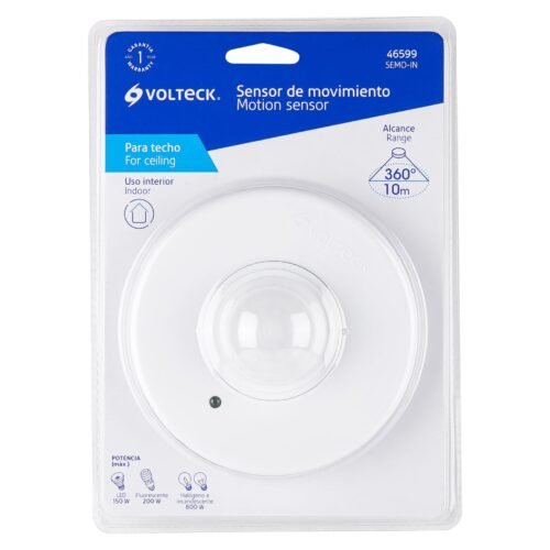 465993 46599 - Sensor de movimiento para techo, alcance 10 m, Volteck
