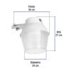 46603 - Luminario suburbano de ABS 65W con sensor de luz y lámpara