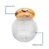 466281 46628 - Luminario decorativo 19x16 cm pantalla cristal, sin lámpara