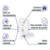 466311 46631 - Timbre inalámbrico con receptor para enchufar, 1 tono