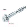 466371 46637 - Caja con 100 taquetes arpón de 5/16" x 2-3/4", FIERO