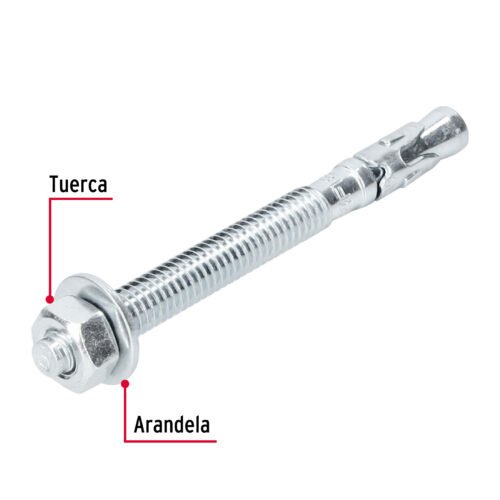 46638 - Caja con 100 taquetes arpón de 5/16" x 3-1/2", FIERO