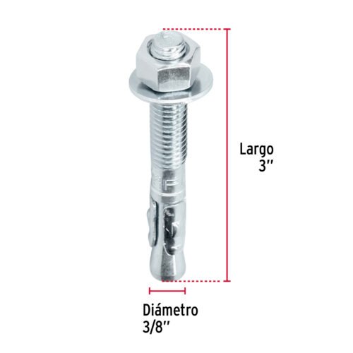 46641 - Caja con 50 taquetes arpón de 3/8" x 3", FIERO