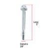 46644 - Caja con 50 taquetes arpón de 3/8" x 5", FIERO