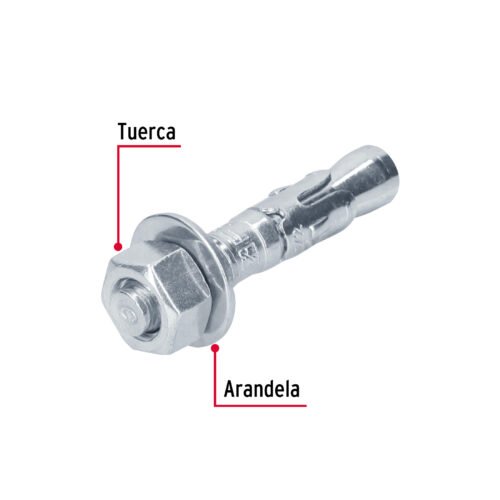 46645 - Caja con 25 taquetes arpón de 1/2" x 2-3/4", FIERO