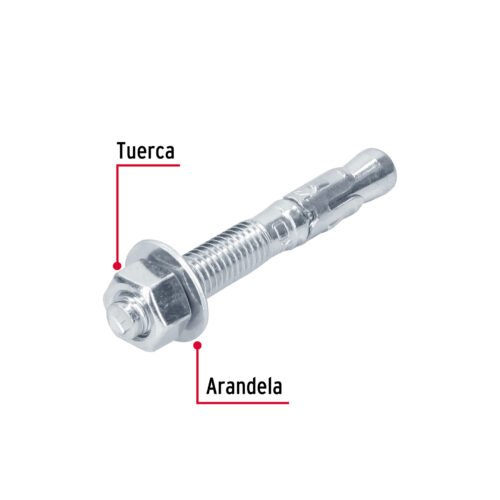 46646 - Caja con 25 taquetes arpón de 1/2" x 3-3/4", FIERO