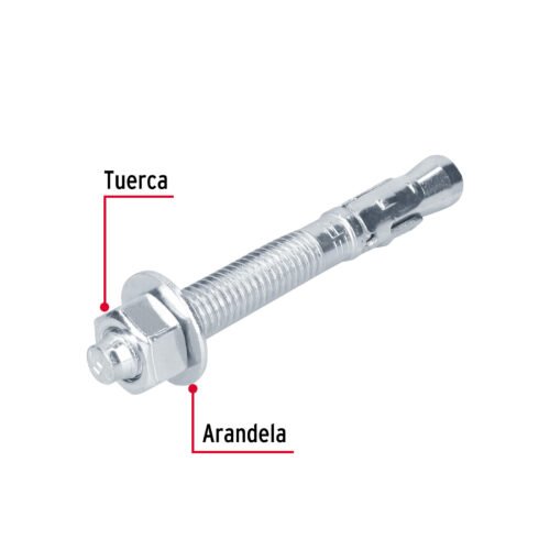 466471 46647 - Caja con 25 taquetes arpón de 1/2" x 4-1/4", FIERO