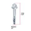 466472 46647 - Caja con 25 taquetes arpón de 1/2" x 4-1/4", FIERO
