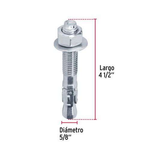 46652 - Caja con 25 taquetes arpón de 5/8" x 4-1/2", FIERO