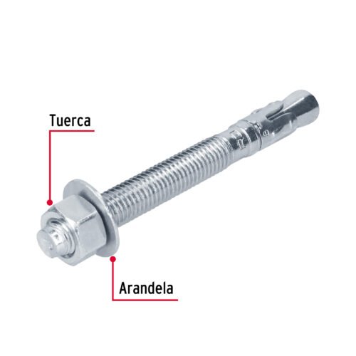 46654 - Caja con 25 taquetes arpón de 5/8" x 6", FIERO