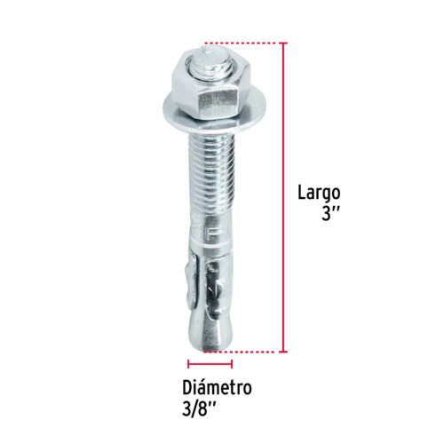 466662 46666 - Bolsa con 6 taquetes arpón 3/8" x 3", FIERO