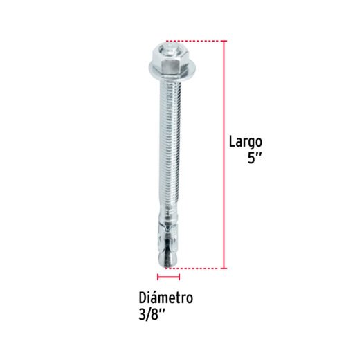 466692 46669 - Bolsa con 6 taquetes arpón 3/8" x 5", FIERO