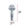 466702 46670 - Bolsa con 4 taquetes arpón 1/2" x 2-3/4", FIERO