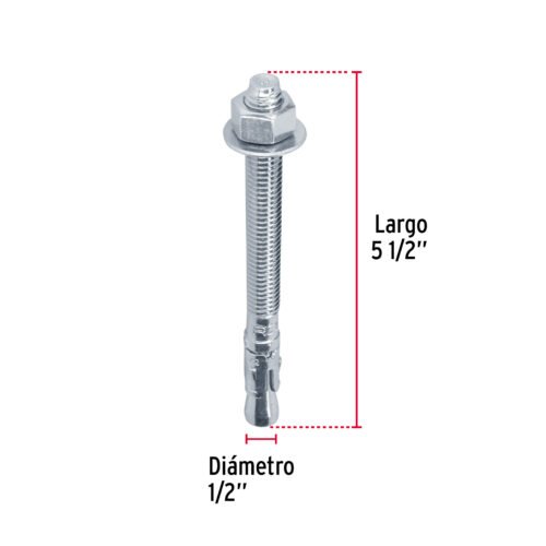 466742 46674 - Bolsa con 4 taquetes arpón 1/2" x 5-1/2", FIERO