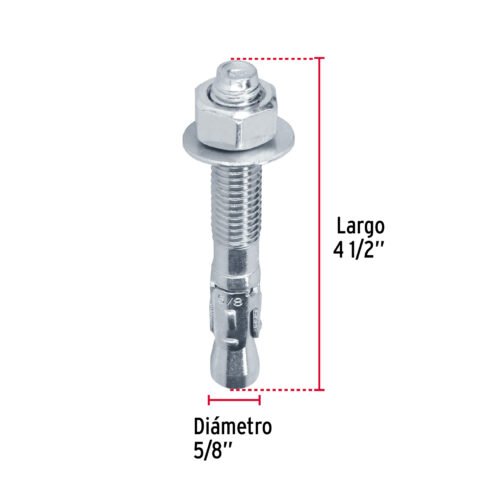 466772 46677 - Bolsa con 2 taquetes arpón 5/8" x 4-1/2", FIERO