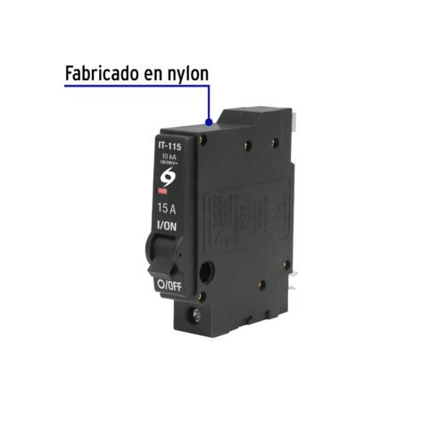 467001 46700 - Interruptor de 1 polo 15A, enchufable, VOLTECK