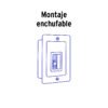467002 46700 - Interruptor de 1 polo 15A, enchufable, VOLTECK