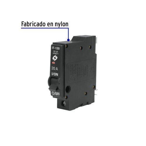 467011 46701 - Interruptor de 1 polo 20A, enchufable, VOLTECK