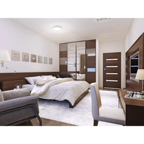 467112 46711 - Luminario LED tipo plafón 6 W, redondo, luz de día, blanco