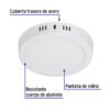 46713 - Luminario LED tipo plafón 12 W, redondo, luz de día, blanco