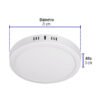 46715 - Luminario LED tipo plafón 18 W, redondo, luz de día, blanco