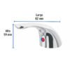 46720 - Maneral de palanca p/monomando lavabo MP-419, cromo, Basic