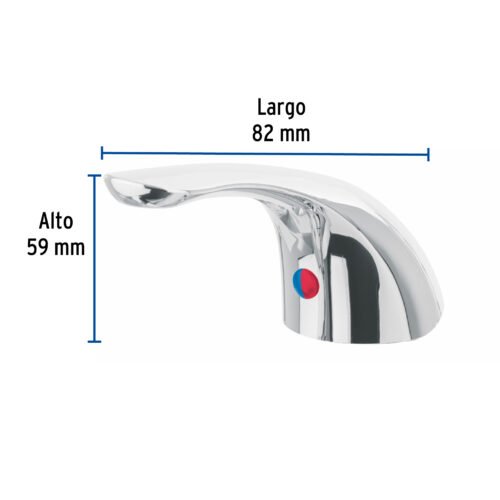 46720 - Maneral de palanca p/monomando lavabo MP-419, cromo, Basic