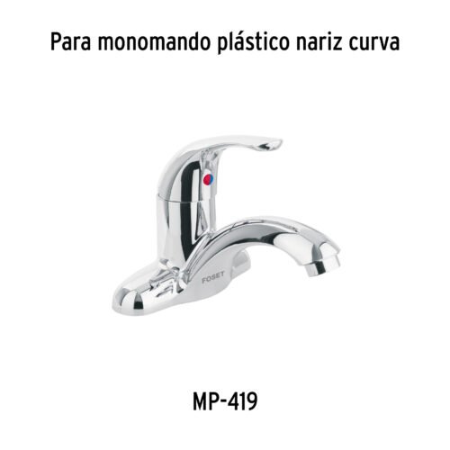 46720 - Maneral de palanca p/monomando lavabo MP-419, cromo, Basic
