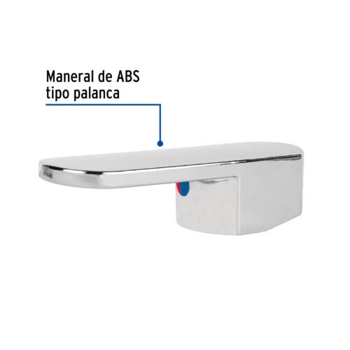 46721 - Maneral plano para monomando de lavabo, cromo, Basic