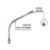 467281 46728 - Cuello tipo cobra para mezcladora de fregadero, cromo, Aqua