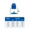 467322 46732 - Regadera cuadrada ABS 4" acabado cromo con brazo, Foset