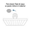467331 46733 - Regadera cuadrada ABS 4" acabado cromo sin brazo, Foset