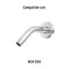 467335 46733 - Regadera cuadrada ABS 4" acabado cromo sin brazo, Foset